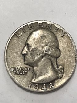 1948P Toned Washington Silver Quarter