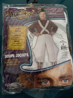Oompa Loompa Child Costume Size Small