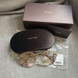 tomford women's longsra mirrored sunglasses Gold