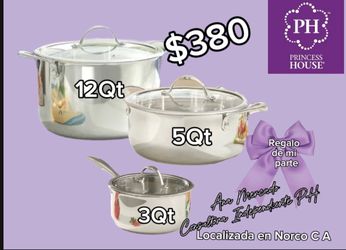 Princess house heritage 12qt 5qt 3Qt