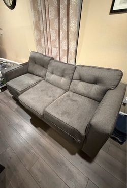 Gray 3-Seater Sofa / Couch – $125 OBO