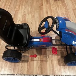 Hot Wheels XL Pedal Go Kart Ride On Blue