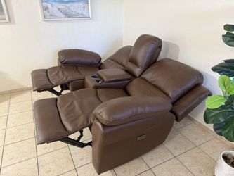 Recliner Sofa Genuine Leather