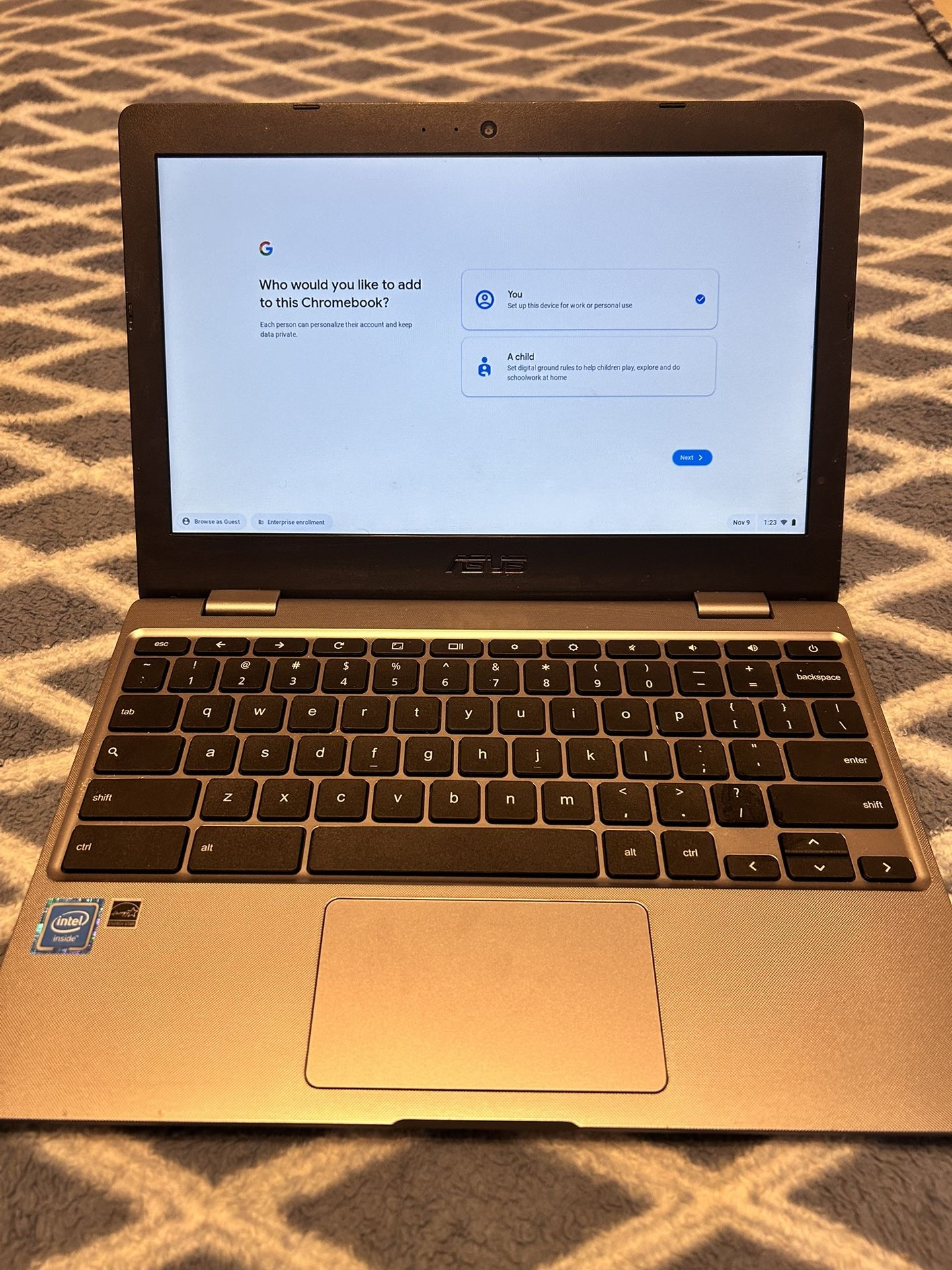 ASUS Chromebook CM14 Laptop, 14" HD Anti-Glare Display (1366x768),