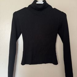 Women Turtle Neck Long Sleeve Shirt 