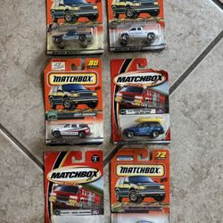 Vintage Matchbox Cars Lot Of 6 Unopened Sealed Mattel