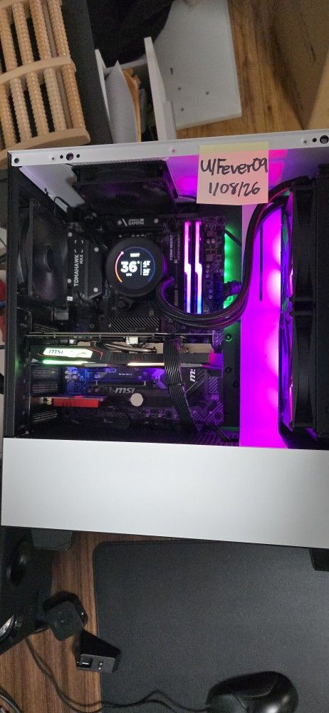 Selling gaming pc Ryzen 5 3800x, Gtx 1660 Super, 500gb Ssd 32gb Ram, Nzxt AIO cooler