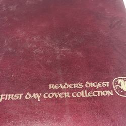 Readers Digest First Day Cover USPS Stamp Collection 1980s VTG 14.5x12
