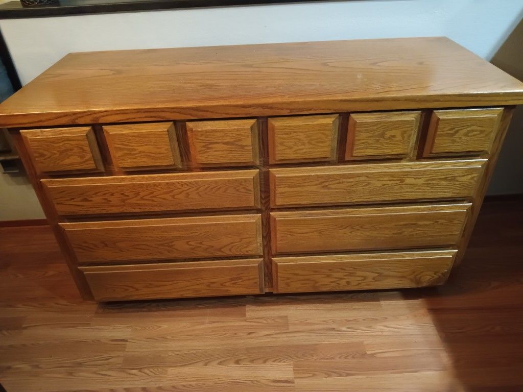 Solid Oak Dresser 