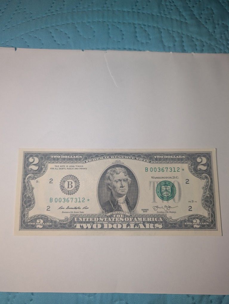 2013 Two Dollar Star Note
