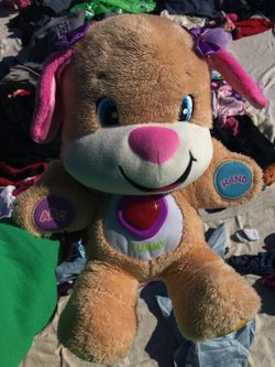 Lightly used fisher price teddy bear