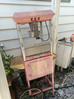 Vintage pop corn machine