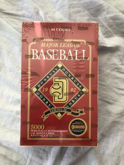 Unopened Donruss 1992 baseball cards series II