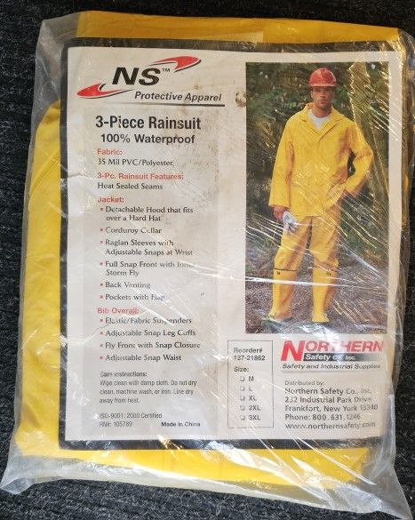 New Rain Suit Set - Top & Bottom