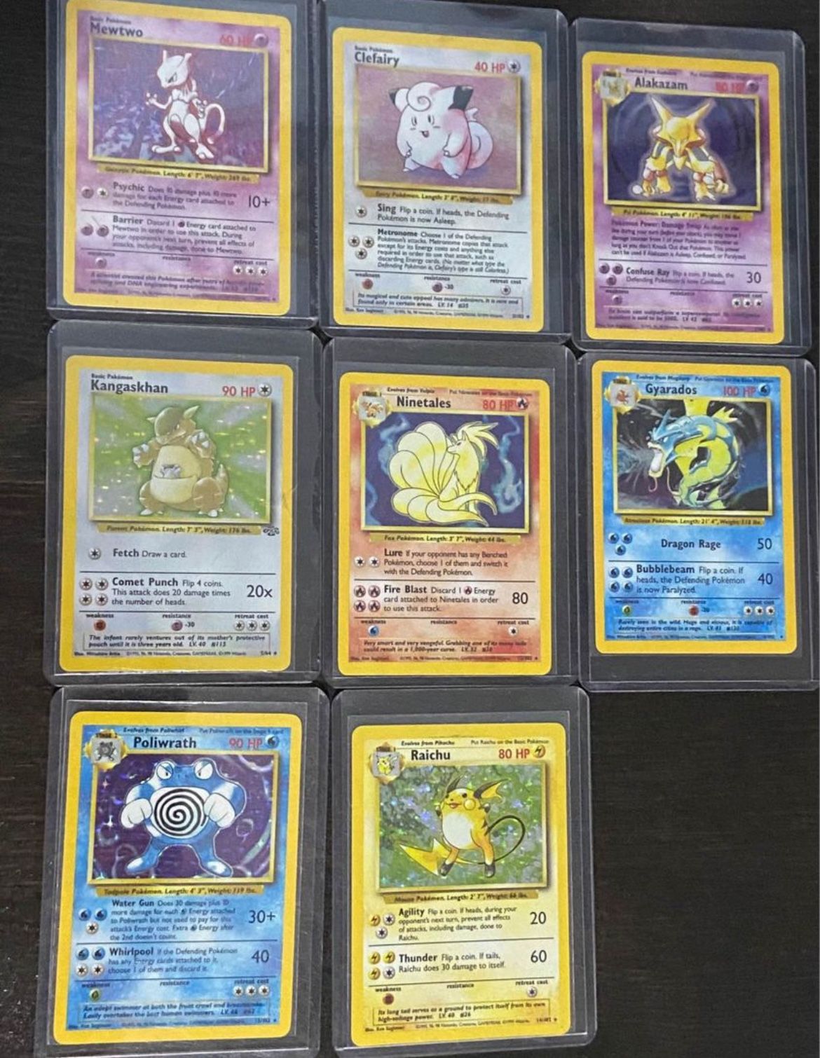 Pokemon Hologram Cards