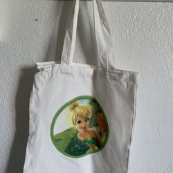Tinker bell Canvas Tote Bag 13 X 14