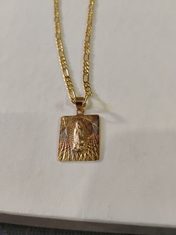 Goldplated 14k And Charm 24inc
