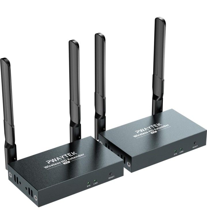 Wireless HDMI Transmitter and Receiver 4K: 1640FT/500M Range,Plug & Play