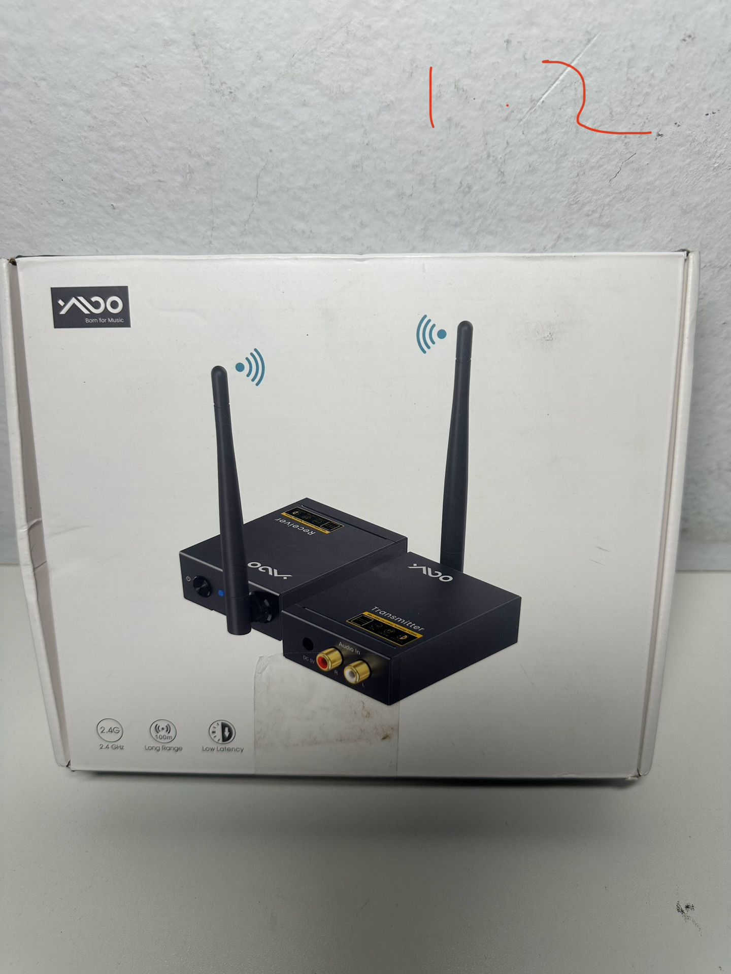 YMOO 2.4Ghz Wireless Audio Transmitter Receiver for TV