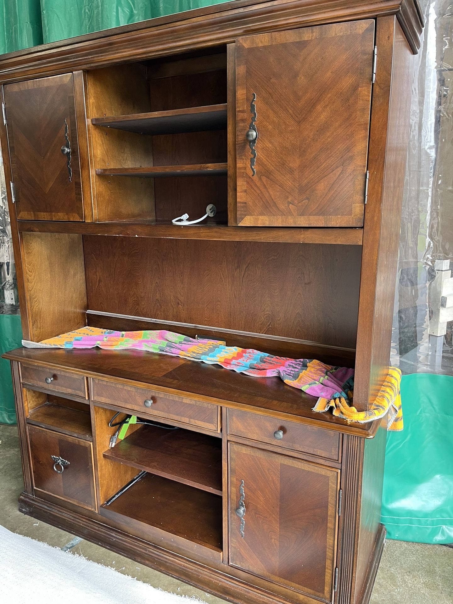 Office Credenza with Hutch