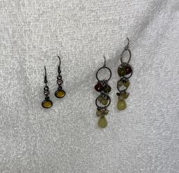 Two Pair Pierced Earrings