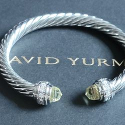 David Yurman - Lemom Topaz Cuff Bracelet > 7mm Thick