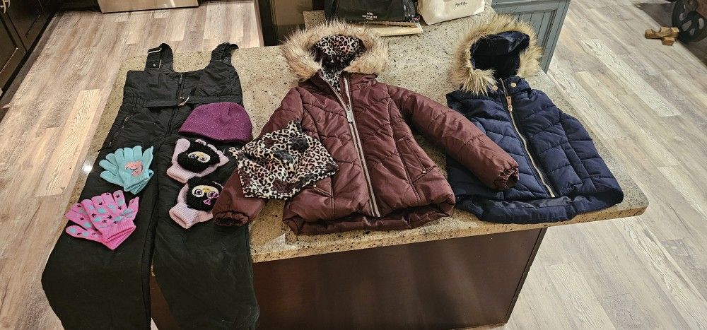 Girls 7/8 Winter Clothing and Boots 