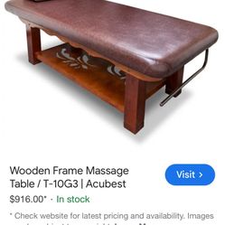 Wooden Japanese Carved Massage Table