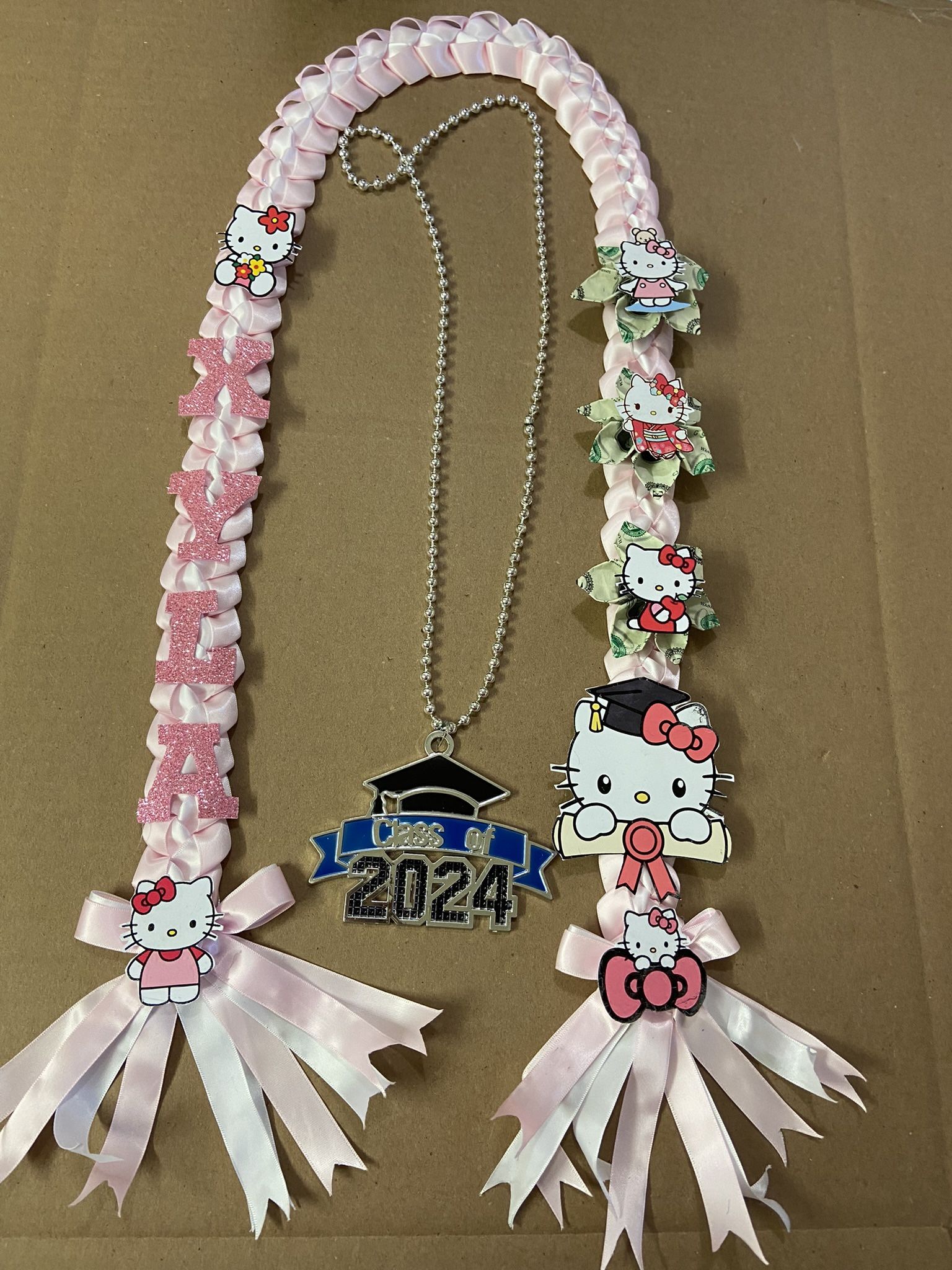 Graduation Hello Kitty Theme Money Lei