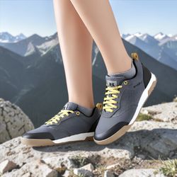 Evolv Rebel Unisex Gray Walking Hiking Shoes Mens 6, Womens 7