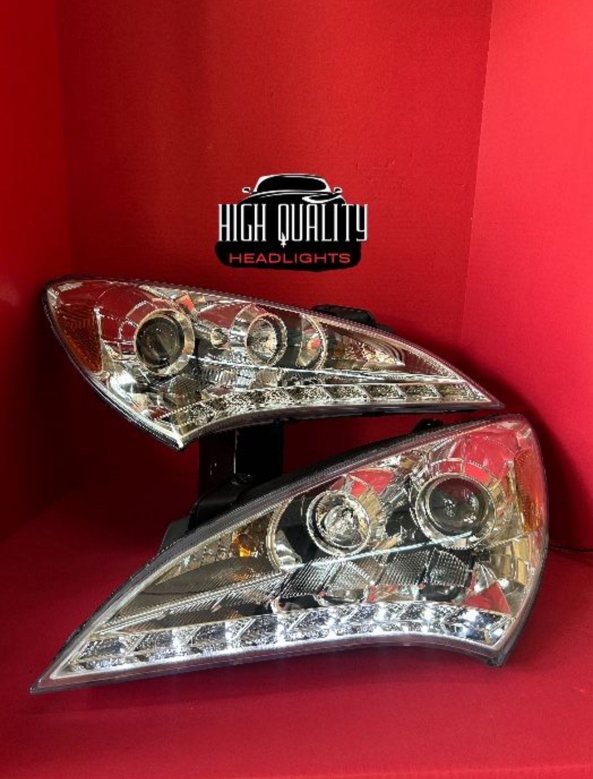 Hyundai Genesis 2010. 2012 Headlights. 🤪