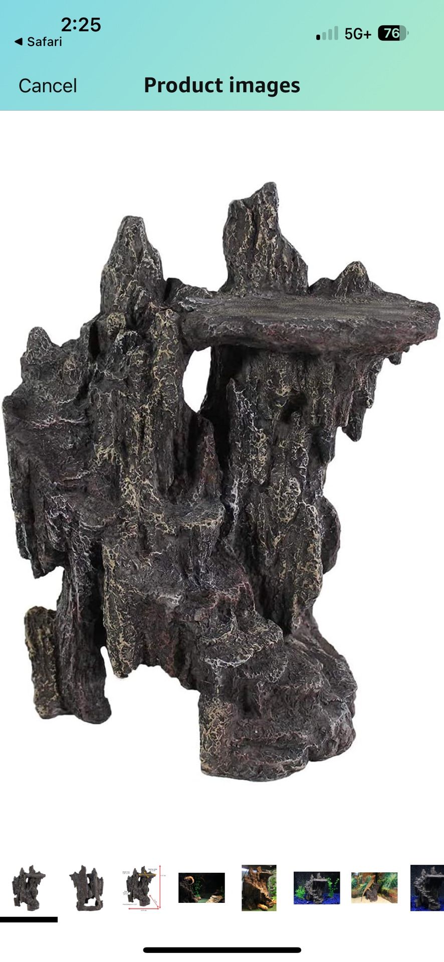 Penn-Plax Reptology Shale Step Ledge Cave Hideout - Aquarium & Terrarium Decoration - for Fish, Reptiles, Amphibians, and Small Animals