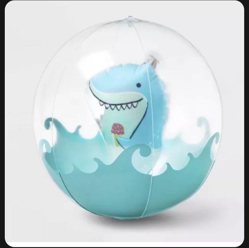 New Sun Squad- Beach Ball Shark 17.5" 