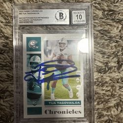 Tua Tagovailoa Autograph Card