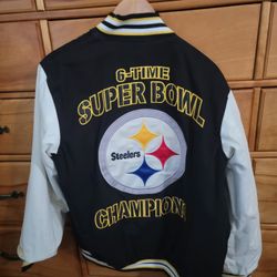 BRAND NEW L REVERSABLE STEELERS JACKET