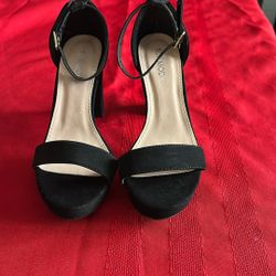 Felt Material Heels 5.5