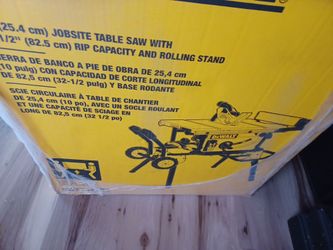 Dewalt  jobs items table saw