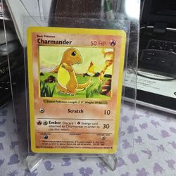 1995 Pokemon Card Charmander Basic 46/102