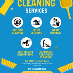 Cleaning Services Available ! 