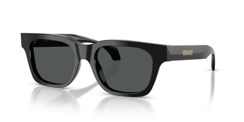 Versace Dark Grey Square Men's Sunglasses
