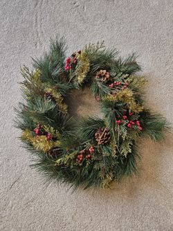Festive Pine Christmas Wreath