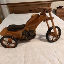 Handmade Wooden Motorcycle 