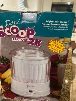 Deni Scoop Factory 2K Yogurt / Ice Cream Maker