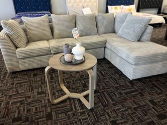 GRAY SECTIONAL L SHAPE COUCH - WE DELIVER