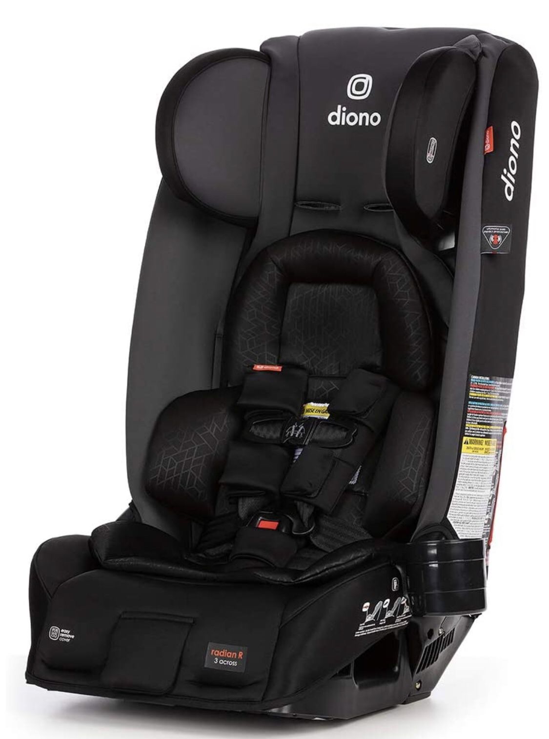 Diono 2020 Radian 3RXT, 4-in-1 Convertible, Extended Rear Facing, 10 Years 1 Car Seat, Fits 3 Across, Slim Fit Design, Gray Slate