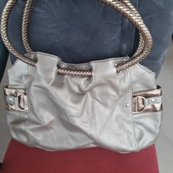 Gold Tone Bag. Hobo Style 