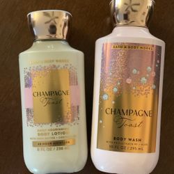 Champagne toast Bath And Body Works Body Wash Body Lotion 