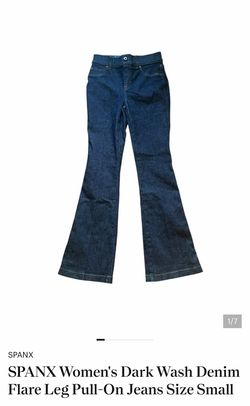 SPANX Women's Dark Wash Flare Leg Jeans