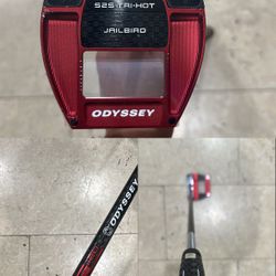 BRAND NEW! ODYSSEY SQUARE 2 SQUARE TRI-HOT JAILBIRD PUTTER