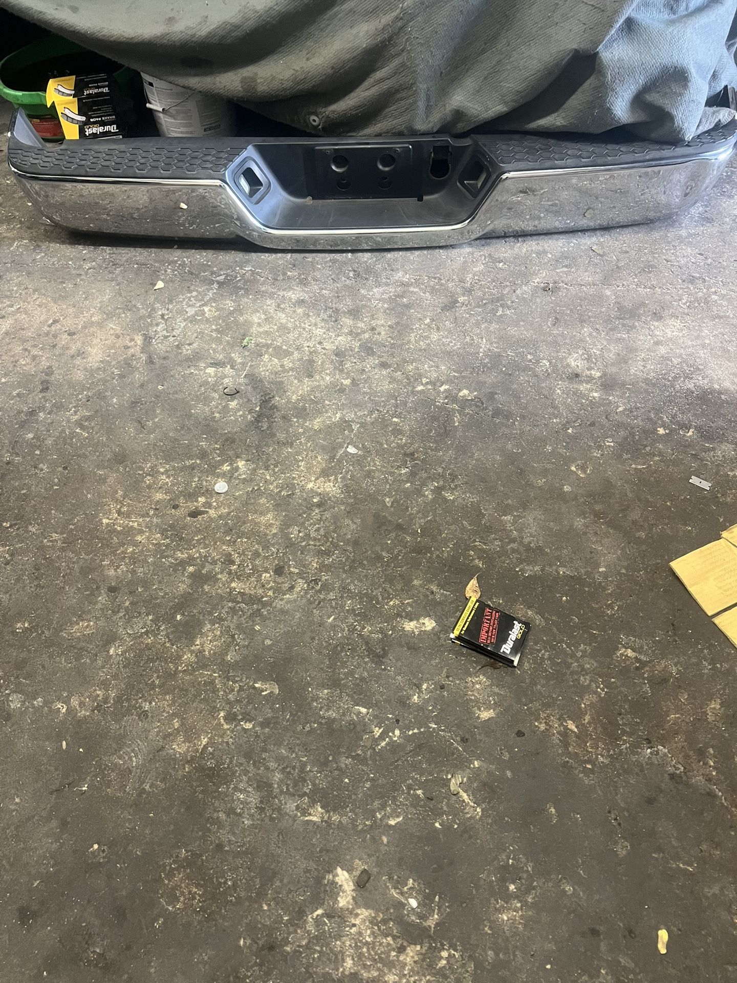 2500 ram rear bumper has dent on right side